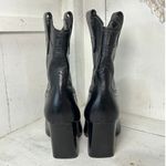 A'mmonde Atelier Adrian Leather Pull On Western Boots Black Womens Size 39 / 8.5 Photo 3