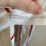 J.O.A. Red & White Stripe Tie Front Long Sleeve Top Women's Size Medium Photo 7