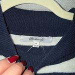 Madewell  Navy and White Striped Sweater Photo 1