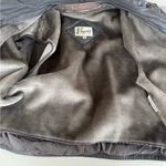 Vintage Berman’s Gray Leather Jacket Coat Fur Lining Sz 16 70’s 80’s Fits Sz M Photo 6