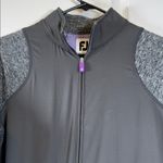 FootJoy  Zip Up Gray Purple Zipper Golf Jacket Hoodie Sweatshirt Med EUC #5814 Photo 6