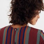 Madewell  |Button-Back Tie Tee in Rosalinda Stripe Photo 2