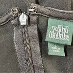 Wild Fable  Black Faux Leather Spaghetti Strap Dress Photo 8