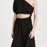 Stateside Poplin Cut-Out Dress Black Midi S Photo 0