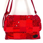 Donna Sharp Floral Polka Dot Leopard Red‎ Adjustable Crossbody Purse Bag Red Photo 0