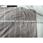 Max Studio  women linen top hi-low striped Sz M oversized Photo 9