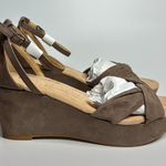 Dirty Laundry  DL Devin Platform Wedge Sandal in Dusty Taupe Photo 0
