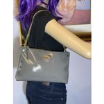 Kate Spade  River Bixby Place Hare Grey Gray Patent Leather Crossbody‎ Gold Chain Photo 6