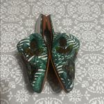 Kenneth Cole Reaction Green Floral Embellished Mules Size 11 Photo 2