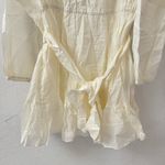 Outerknown  Lulu Dress Butter Cream Swiss Dot Size Large Photo 8