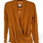 Mauve by Anthropologie Pumpkin Spice Color Long Sleeve Blouse Photo 0