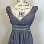 Speed Control New York Dress Medium Blue Chambray V Neck Sleeveless Summer Photo 2