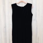 Robbie Bee VTG Womens Velvet Maxi Dress Size 12 Black Formal Glam Old Money Chic Photo 6
