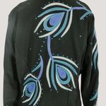 Jacket Size XL1849 Authentic Ranchwear Rodeo Black Turquoise Peacock Feather Photo 4