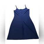 XOXO NWT  Blue Satin Dress – Vintage Y2K Silky Fit | Sz M with Original Tags Photo 12