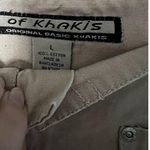 VTG Of Khakis Long Chino Skirt Maxi Slit Minimalist Khaki Tan Large Y2K Photo 4