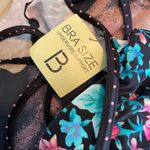 Sundazed Women's Black Multi Floral Brooke Underwire Bikini Swim Top sz 34B Photo 3