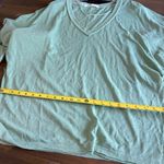 Free People  We The Free On My Mind V Neck Shirt In Cool Moss XS Oversized Cozy Photo 4