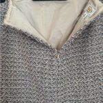 Talbots Vintage Blue Beige Tweed Textured Pencil Skirt Women’s 12P Career Casual Photo 4