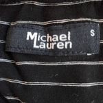 Michael Lauren  Black Stripe Sleeveless Shift Dress Size Small NWT T-Shirt Dress Photo 4