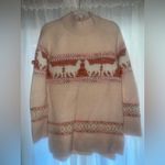 Anthropologie Aimee PomPom Alpaca Sweater Small Boho Western Photo 3