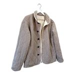 Carve Designs  Reversible Quilted Jacket Beige Floral Gray Puffer Coat Size Small Photo 10