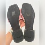 Prada Red White Jacquard canvas logo embroidered quilted leather sandals EU 38.5 Photo 4