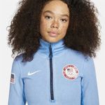 Nike NWT Women's ACG Dri-FIT ADV Long-Sleeve 1/2-Zip Top in Blue Photo 5