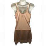 Spanx Red Hot Nude Slimming Slip XL Lace Trim Padded Cups Sculpting Shapewear Photo 5