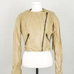 Forever 21 NWOT Cropped Faux Suede Moto Jacket | Size S Photo 0