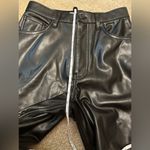 Abercrombie & Fitch NWT 90s Straight Ultra High Rise Vegan Leather Pant Size 26 Photo 13