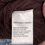 Oscar de la Renta  Brown Cable Knit Cardigan Size Medium Photo 2