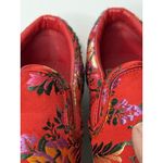 Vans  Chinese New Year Satin Floral Slip Ons Womens 8.5 Red Festive Floral Asian Photo 10