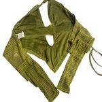 Olive Green Women's Swim Top Size L Photo 1
