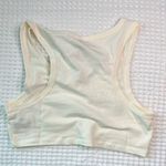 H&M H+M Crop Top Women’s Large White with Sequins Stars Summer Trend Outfit Shirt A2 Photo 4