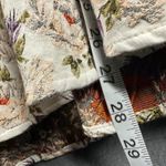 Eva Mendes New York & Company Trumpet Skirt Womens 14 Beige Floral Zip Mermaid Purple Photo 4