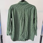 MORNING Green Plaid Flannel Button Up Shirt Medium/Large NWT Photo 4