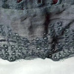 UNBRANDED WOMENS SIZE MEDIUM BLACK EYELET ROMPER DRESS BACK ZIPPER CLEAN Photo 5