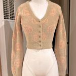 NWOT I'm Sorry by Petra Collins SSENSE Exclusive Beige Shrunken Cardigan Pink Size XS Photo 4