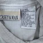 Vintage Casey & Max Button Blouse Women Large Crop Cottage Core Embroider white Photo 5