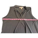 Michael Kors  Sleeveless Gray Tie Front Dress Business Tank Top MK Size Large Photo 4