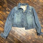 Old Navy  distressed XS denim classic cropped jacket Photo 0