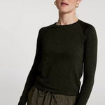 Calia by Carrie Calia Women's Seamless Long Sleeve in Deep Green Spacedye size XL NWT Photo 0