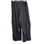 Parade Black Satin Pajama Pants Drawstring Elastic Waist Wide Leg 2XL Size 2X Photo 2