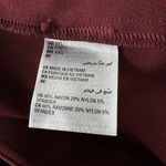 Alfani  XX-Large Straight Leg Ponte Pants Stretch Flat Front Pockets Maroon Women Photo 5