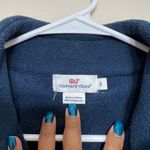 Vineyard Vines Navy Blue Fleece Vest Full Zip Up Small Women Photo 2