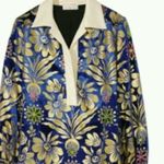 Tory Burch Thelma Floral Print Shift Dress Blue Dahlia size 6 Photo 1