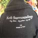 Soft Surroundings Women’s Long Sleeve Super Soft Comfy Black Shirt Size 1X Photo 5
