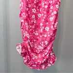 SheIn  Pink Floral Ruffle Sleeveless Bodycon Dress XL (US 12) Photo 6