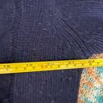 Abercrombie & Fitch Navy V-Neck Sweater Lambswool Angora Nylon Blend Size Large Photo 4